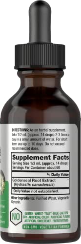 Goldenseal Root Extract Liquid | 1 fl oz Tincture | Super Concentrated | Alcohol Free HorbäachUS supplements