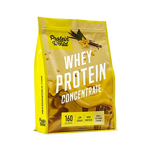 Protein World - Whey Protein Concentrate - High Protein, Low Sugar Post-Workout Shake Protein WorldUS supplements