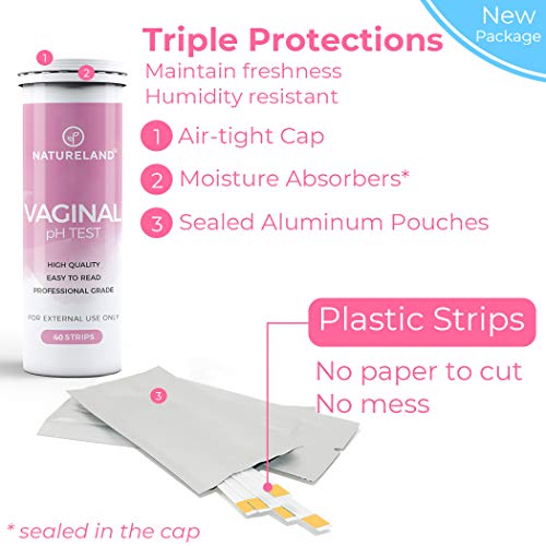 Natureland Vaginal Health pH Test Strips, Feminine pH Test, Value Pack NaturelandUS supplements