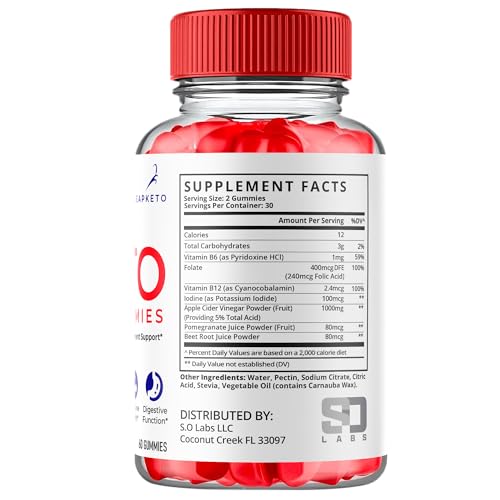 (3 Pack) Keto Leap ACV Gummies, Keto Leap Gummies Advanced 1000MG, Keto Leap ACV S.O LabsUS supplements