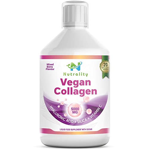 Nutrality Vegan Liquid Collagen | Premium-Grade 5000mg Hydrolyzed Collagen Peptides with Silica, Biotin NutralityUS supplements