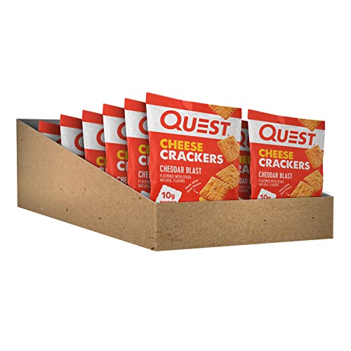 Quest Nutrition Cheese Crackers, Cheddar Blast, High Protein, Low Carb, Made with Real Cheese Quest NutritionUS supplements
