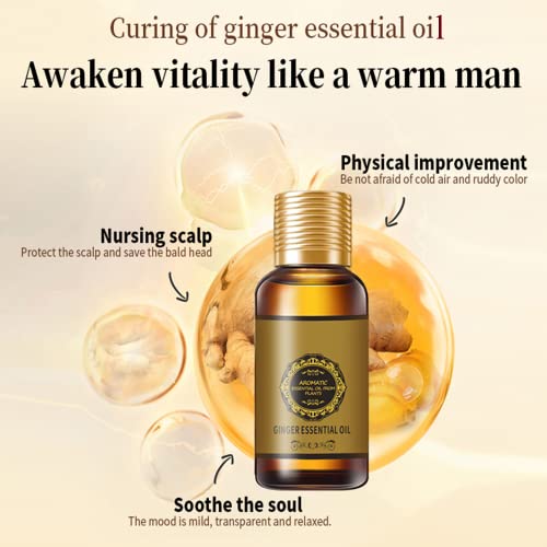 (2pc 60ml) Belly Drainage Ginger Oil, Slimming Tummy Ginger Oil, Ginger Oil Drainage Massage YG LianKaiUS supplements
