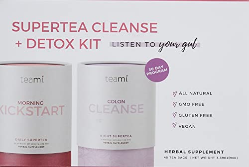 Teami 30-Day Teatox Kit - All Natural Colon Cleanse and Detox Tea - Morning Kickstart TeamiUS supplements