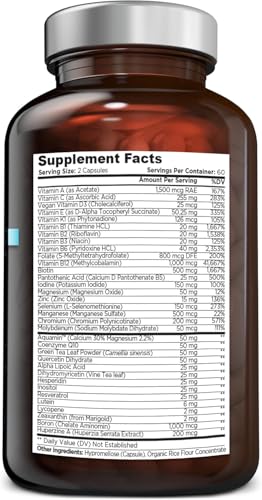 OmniBiotics Ultimate Daily Multivitamin for Women & Men – 34 Essential Ingredients Including Vitamin A, C, D, E, B6, B12, Biotin, Zinc – 120 Vegan Capsules OmniBioticsUS supplements