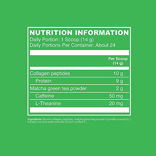 Vital Proteins Matcha Collagen Peptides Powder Supplement, L-theanine & Caffeine, Matcha Green Tea VITAL PROTEINSUS supplements
