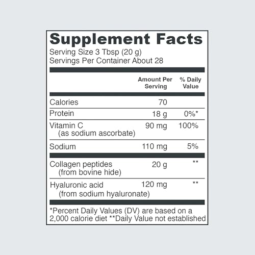 Vital Proteins Collagen Peptides with Hyaluronic Acid and Vitamin C, Shrink-Wrapped Vital ProteinsUS supplements