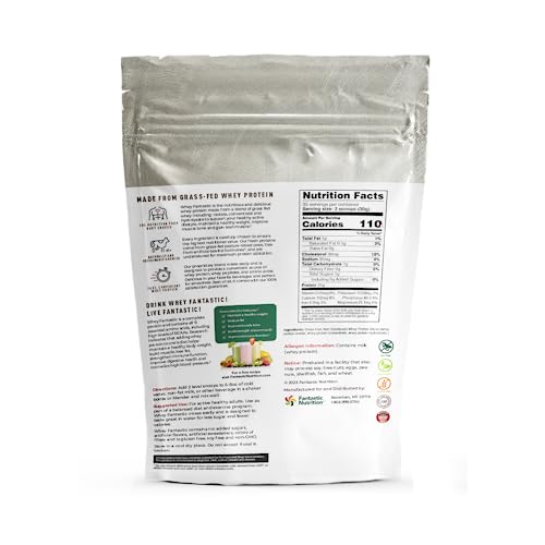 Whey Fantastic - Unflavored - 100% Natural Grass Fed Whey Protein Powder - Unique 3 Fantastic NutritionUS supplements