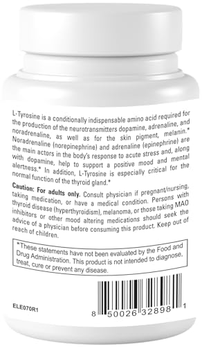 Dr.WellMe L-Tyrosine 500mg Capsules, Dietary supplements-120 Capsules DR WELLME NUTRITIONUS supplements