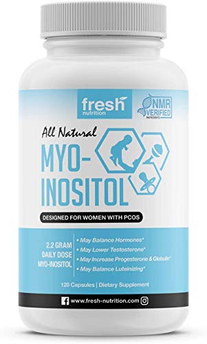 Myo-Inositol - PCOS - 2200mg Strongest NMR Verified - 120 High Potency Powder Fresh NutritionUS supplements