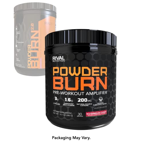 Rivalus Powder Burn - Watermelon Candy, 0.8 Pound - Intense Pre-Workout Energy RivalusUS supplements