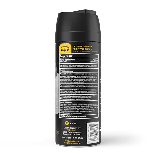 TIDL Cryotherapy Spray - Advanced Pain Relief for Rapid Recovery, Instant Cooling TIDLUS supplements