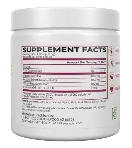 IVL - CircuMax Gold - Nitric Oxide Supplement Powder Boost - Organic Beets - Beetroot IVLUS supplements