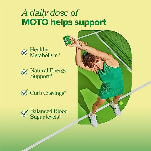 MOTO Metabolism Support for Women - Natural Energy, Curb Cravings, Healthy Metabolism - EGCG O PositivUS supplements