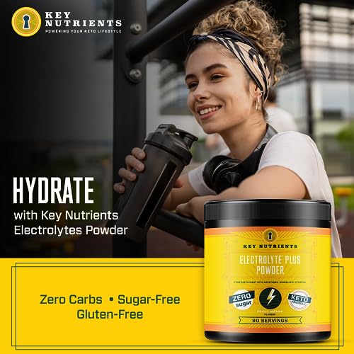 Key Nutrients Electrolytes Powder - Tropical Peach Mango Drink Mix 90 Servings KEY NUTRIENTSUS supplements