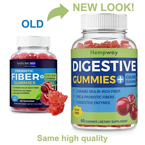 HEMPWAY Fiber Gummies for Digestive Colon Cleanse - Health & Daily Weight Support HEMPWAYUS supplements