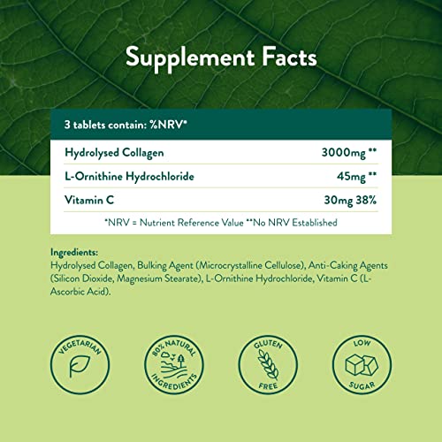 Holland & Barrett Bovine Collagen Tablet 3000mg 90 Tablets Holland & BarrettUS supplements