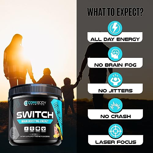 Switch, Brain Boosting Nootropic Energy Supplement, Increase Mental Focus & Cognitive CoreBody NutritionUS supplements