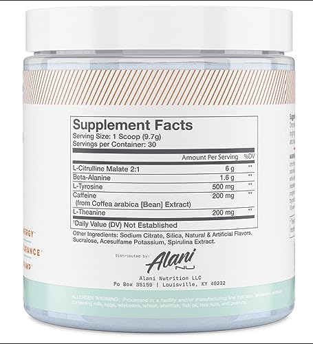 Alani Nu Breezeberry Pre Workout and BCAA Hawaiian Shaved Ice Post Workout Powder Alani NuUS supplements