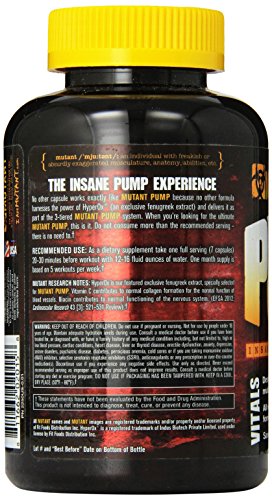 Mutant Pump – Pre-Workout Capsules, Gives You The Insane Pump You Demand MutantUS supplements