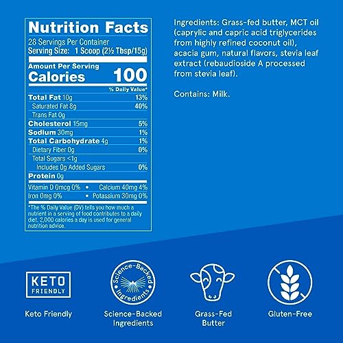 Bulletproof French Vanilla Creamer, 14.8 Ounces, Keto Coffee Creamer with MCT Oil BulletproofUS supplements