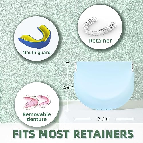 Silicone Retainer Case Soft Upgraded Cute Aligner Case Slim Partial Denture Case Container UZKEWUS supplements