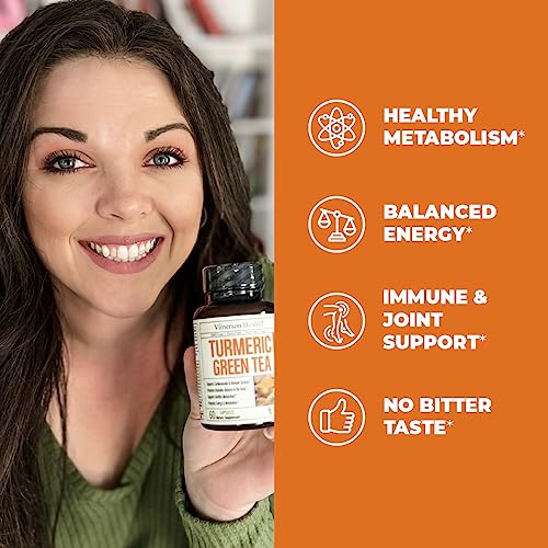 Green Tea Extract Capsules - Green Tea Supplement with Organic Turmeric Curcumin Vimerson HealthUS supplements