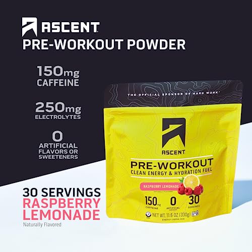 Ascent Pre Workout Powder - Preworkout for Men & Women with No Artificial Ingredients AscentUS supplements