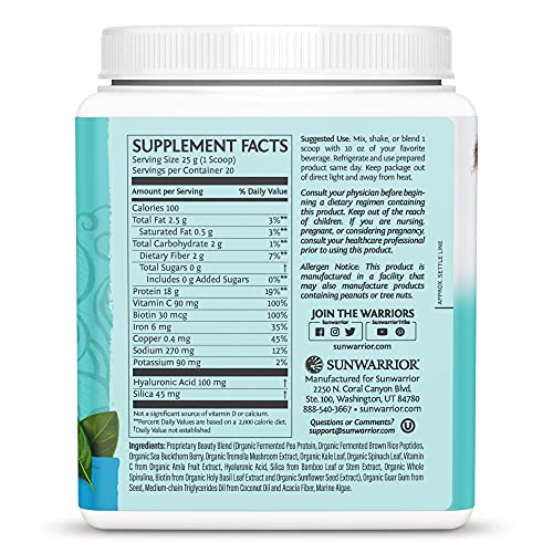 Sunwarrior Collagen Building Protein Peptides, Natural, 500 g SunwarriorUS supplements