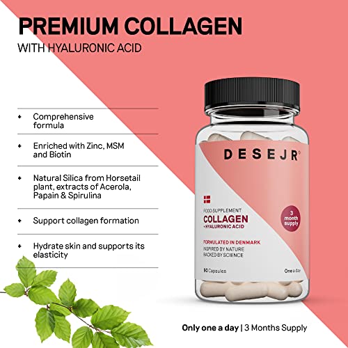 DESEJR Collagen & Hyaluronic Acid 90 Capsules (3 Months) DESEJRUS supplements