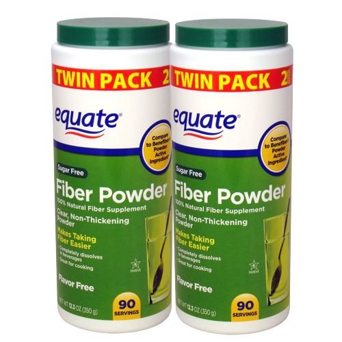 Equate Sugar-Free Fiber Powder - 90 Servings, 12.3 oz (2 Pack) EquateUS supplements
