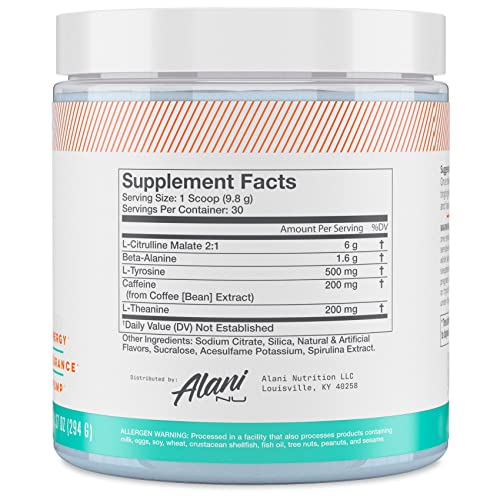 Alani Nu Island Crush Pre Workout and BCAA Hawaiian Shaved Ice Post Workout Powder Alani NuUS supplements