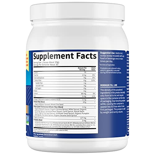 Garden of Life Super Seed - Vegetarian Whole Food Fiber Supplement with Protein and Omega 3 Garden of LifeUS supplements