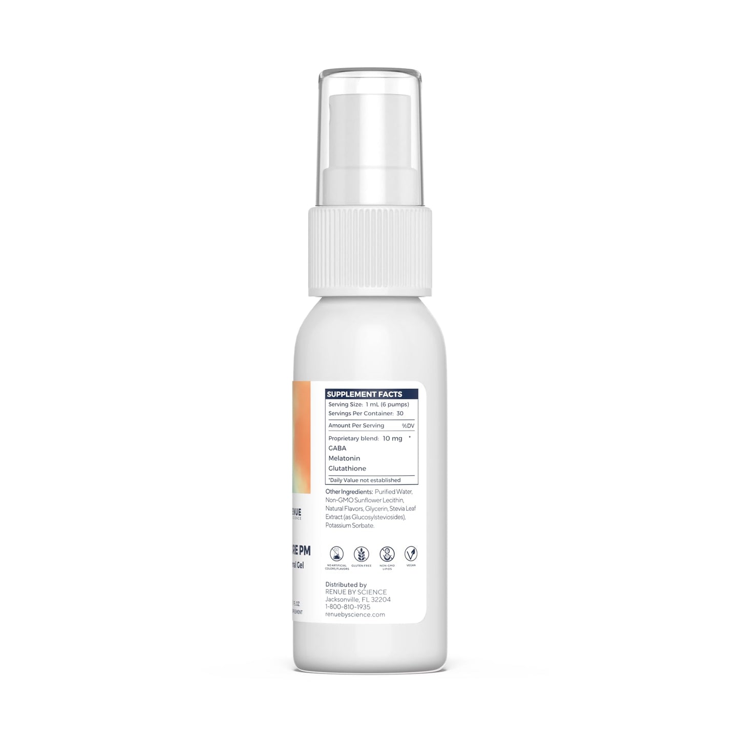 Renue By Science Restore PM | Liposomal Melatonin GABA Supplement Spray | 30ml Spray with Melatonin Glutathione & GABA 10mg - Sleep Aid Melatonin | Non-GMO | Made in The USA & Third Party Tested Renue By ScienceUS supplements