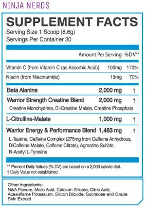 eFlow Nutrition ENRAGE Pre Workout - Energy, Focus, Pumps, and Strength - Ninja Nerds eFlow NutritionUS supplements