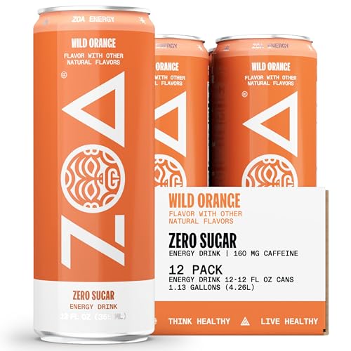 ZOA Energy Drink & ZOA+ Pre-Workout Bundle, Orange Grapefruit and Wild Orange, 12 Fl Oz ZOAUS supplements