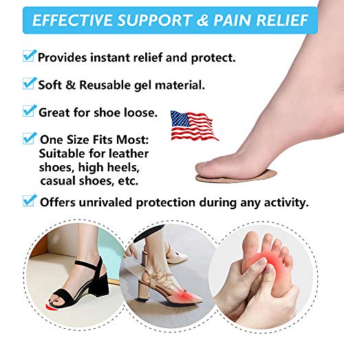 Ball of Foot Cushions, Metatarsal Pads, High Heel Inserts, Forefoot Cushions JUMPOWUS supplements