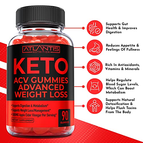 Keto ACV Gummies for Weight Loss - Supports Digestion, Advanced Weight Loss, Detox Atlantis NutritionUS supplements
