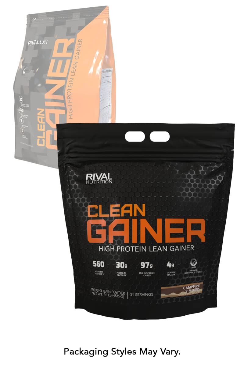Rivalus Clean Gainer, S'Mores, 10 Pound RivalusUS supplements