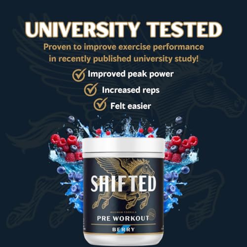 SHIFTED Maximum Pre Workout Powder, Energy & Focus Supplement with Creatine Monohydrate SHIFTEDUS supplements