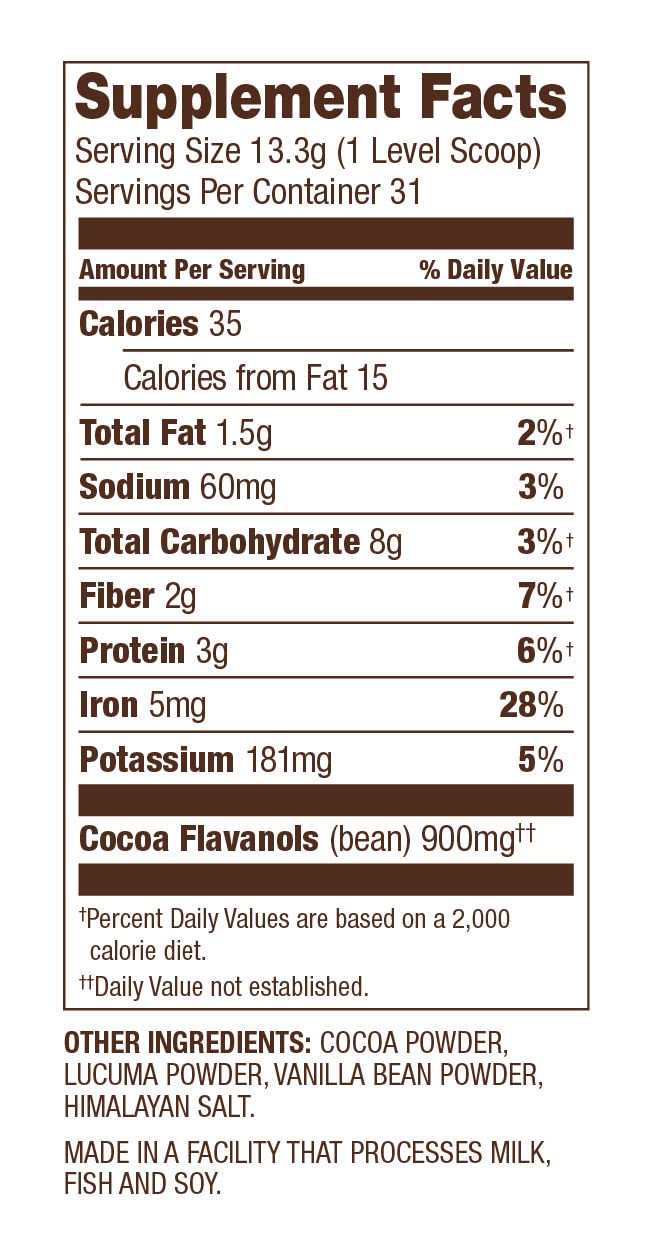 FlavaMix Performance Cocoa Powder | 900mg of Cocoa Flavanols | Promotes Heart & Brain FlavaNaturalsUS supplements