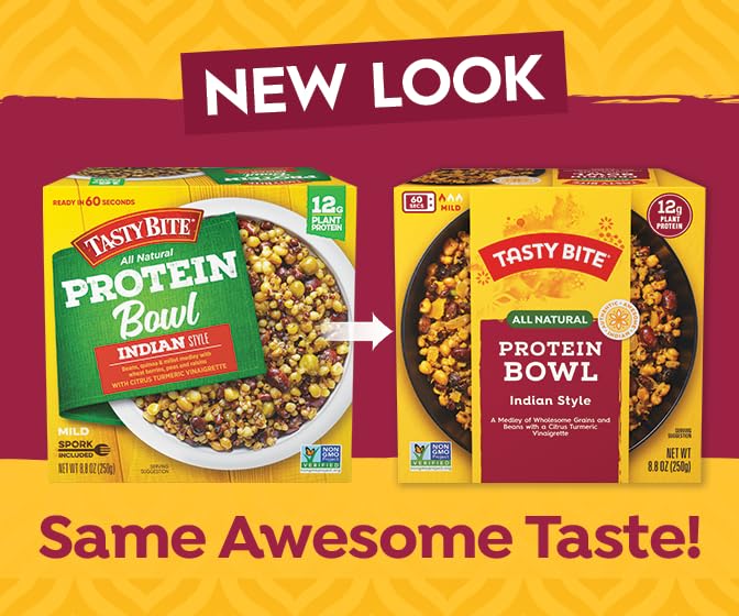 TASTY BITE Indian Protein Bowl, 8.8 Ounce, Pack of 6, Ready to Eat, Microwaveable TASTY BITEUS supplements