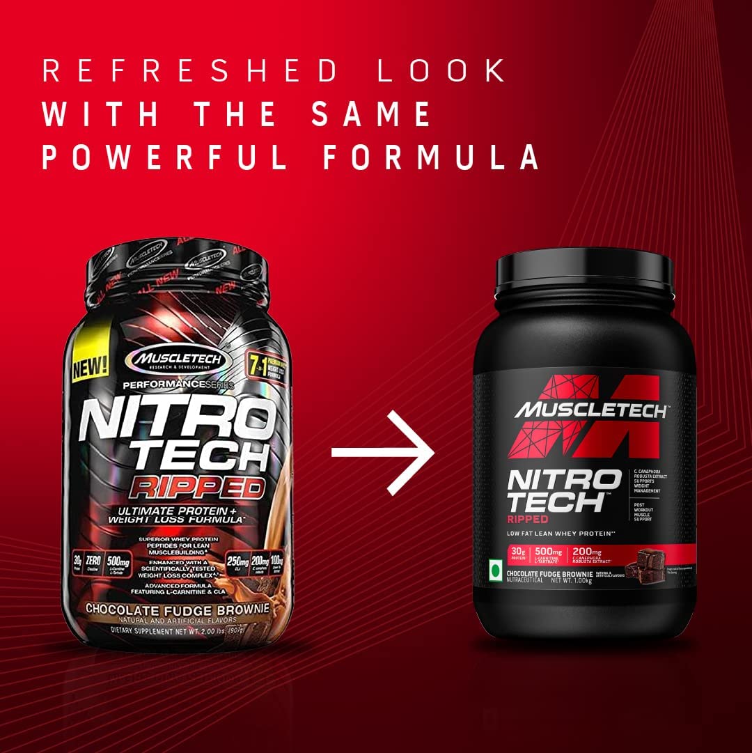 Protein Powder for Weight Loss |MuscleTech Nitro-Tech Ripped |Whey Protein Powder MuscleTechUS supplements