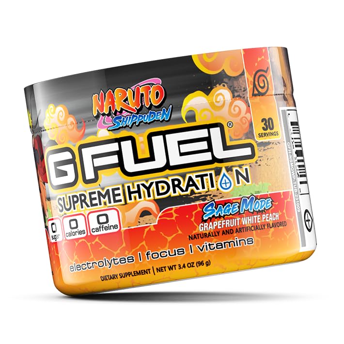 G Fuel Naruto Sage Mode Electrolytes Powder, Water Mix for Hydration, Energy and Focus G fuelUS supplements