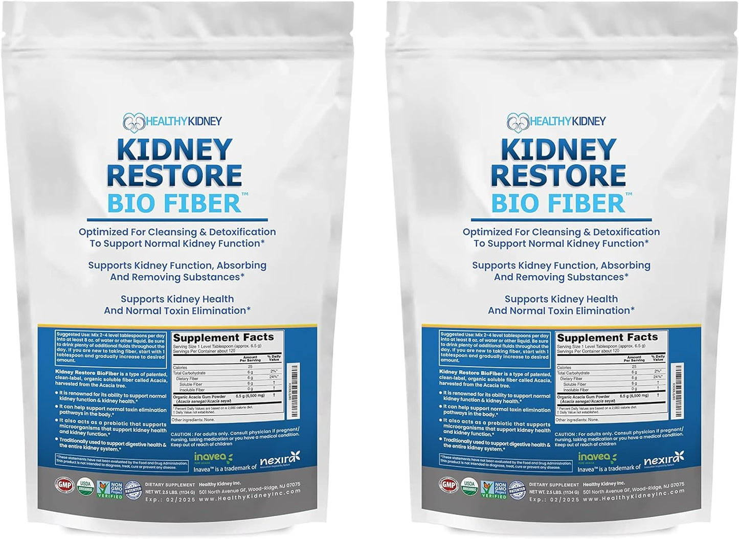Kidney Restore Bio Fiber 2-Pack Restorative Kidney Support and Kidney Kidney Restore StoreUS supplements