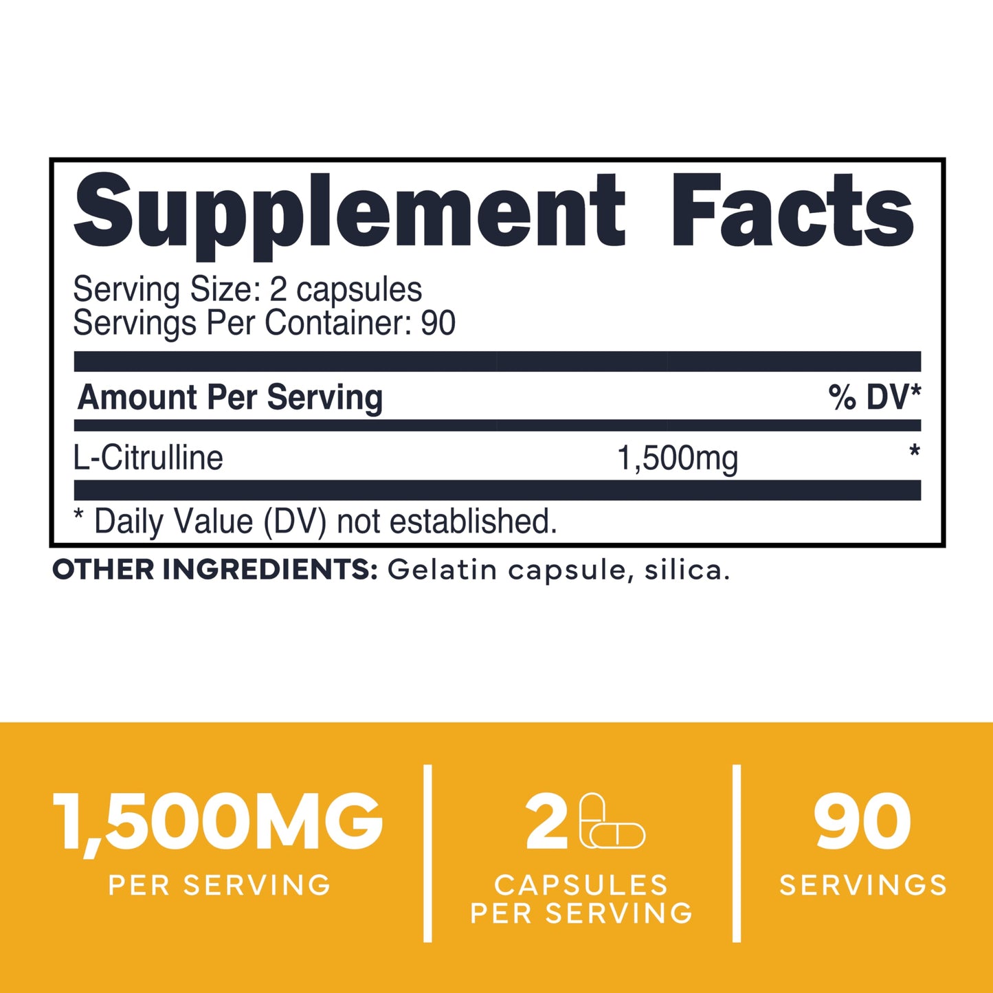 Type Zero L-Citrulline Capsules (180 Capsules) (1500 mg per Serving) - GMO-Free Type ZeroUS supplements