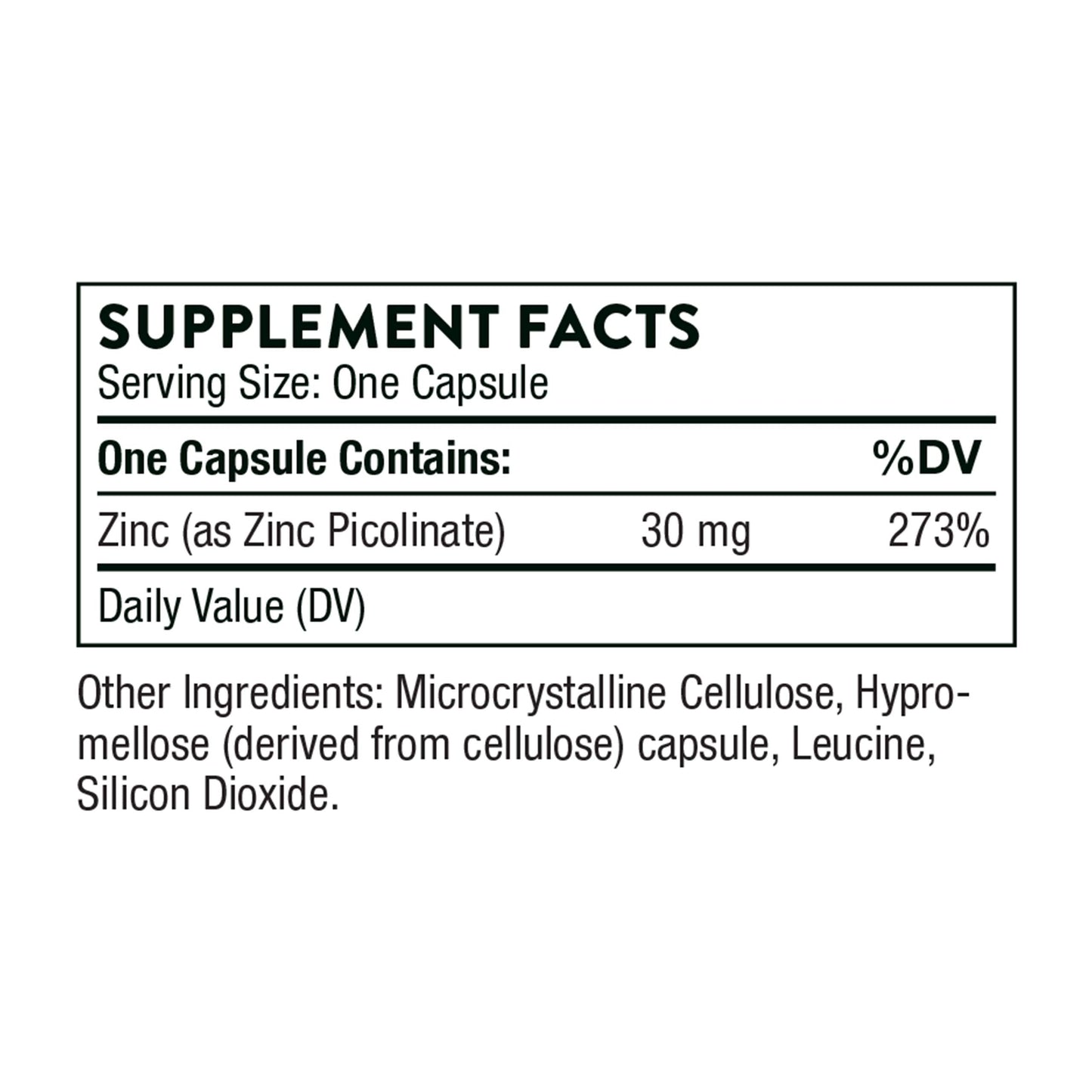 Thorne Zinc Picolinate 30 mg - Well-Absorbed Zinc Supplement for Growth and Immune THORNEUS supplements