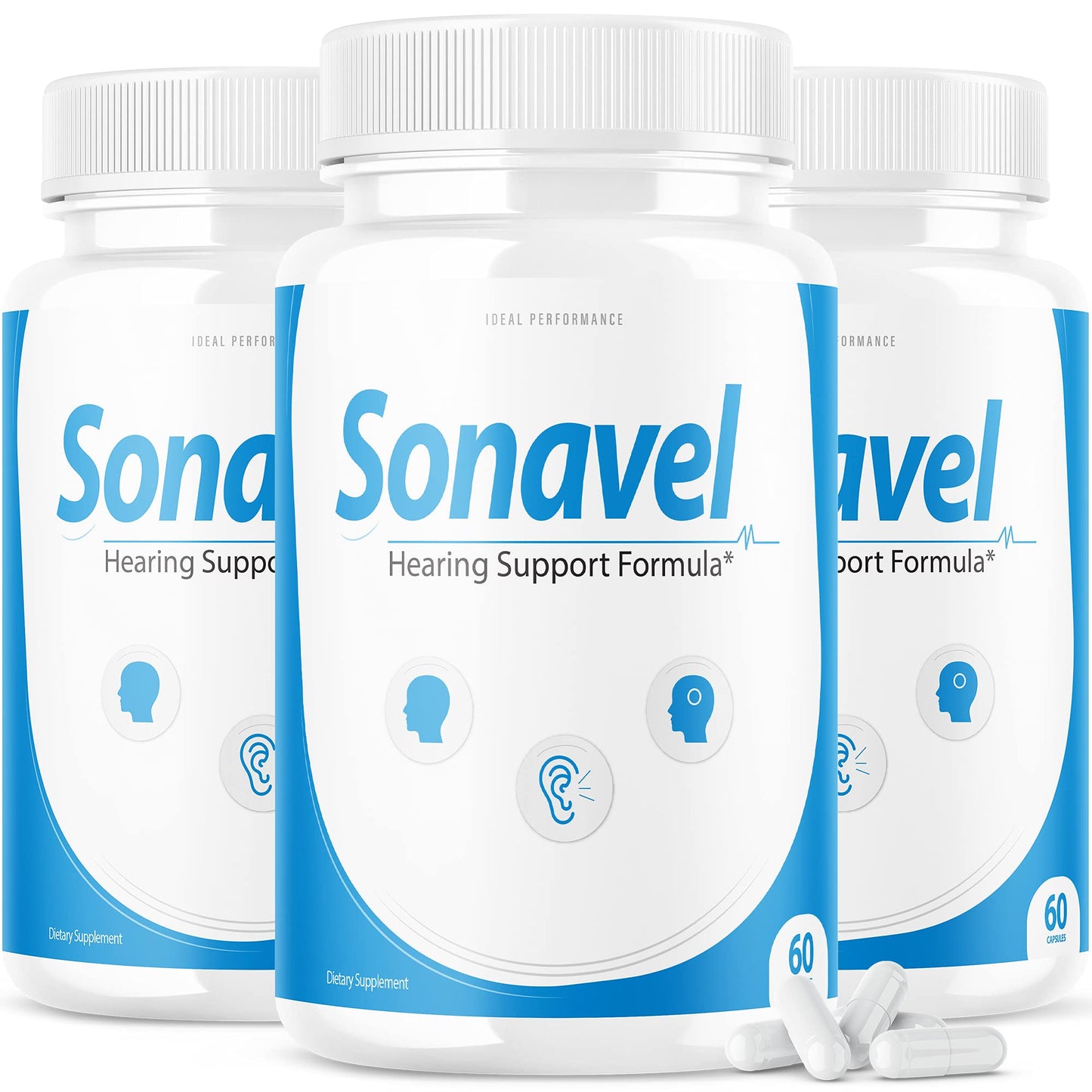 IDEAL PERFORMANCE (3 Pack) Sonavel Hearing Support Formula Tinnitus Pills IDEAL PERFORMANCEUS supplements
