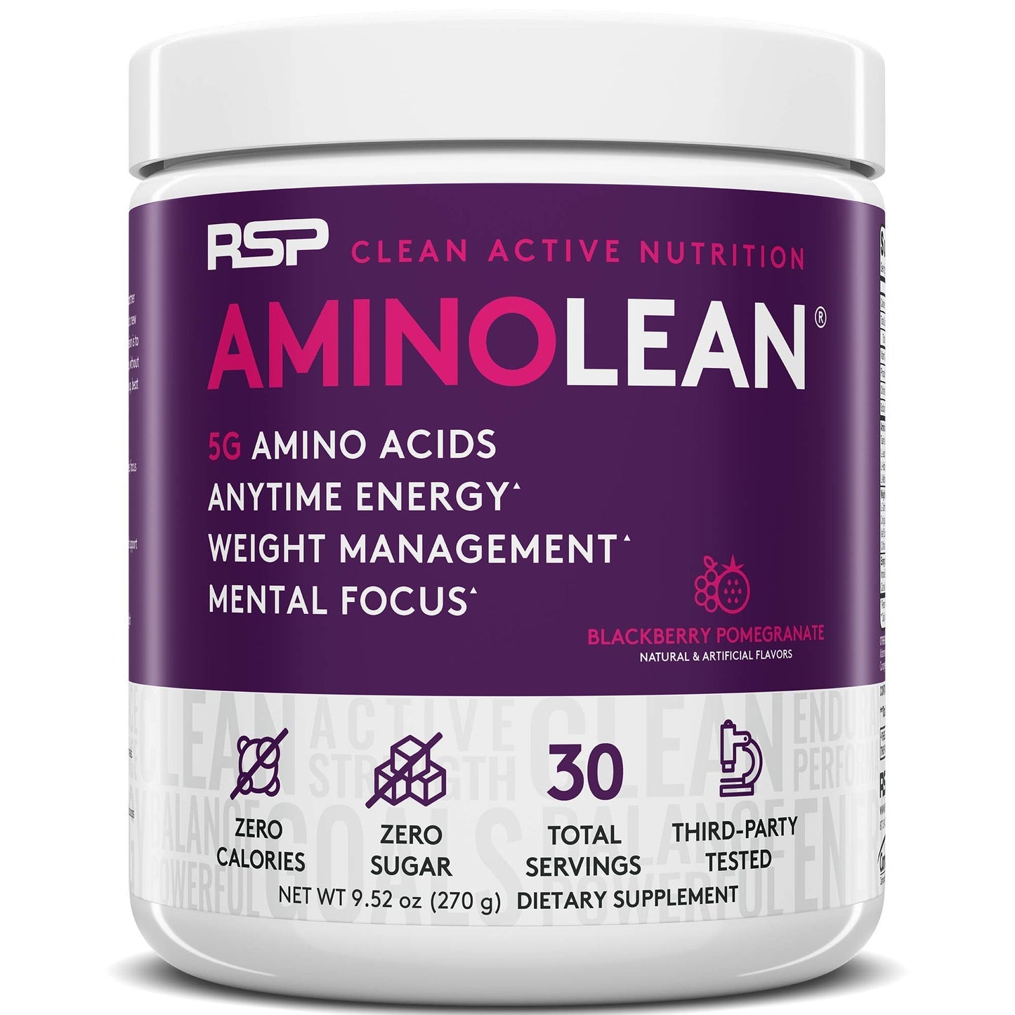RSP NUTRITION AminoLean Pre Workout Energy (BlackBerry Pomegranate 30 Servings) RSP NUTRITIONUS supplements